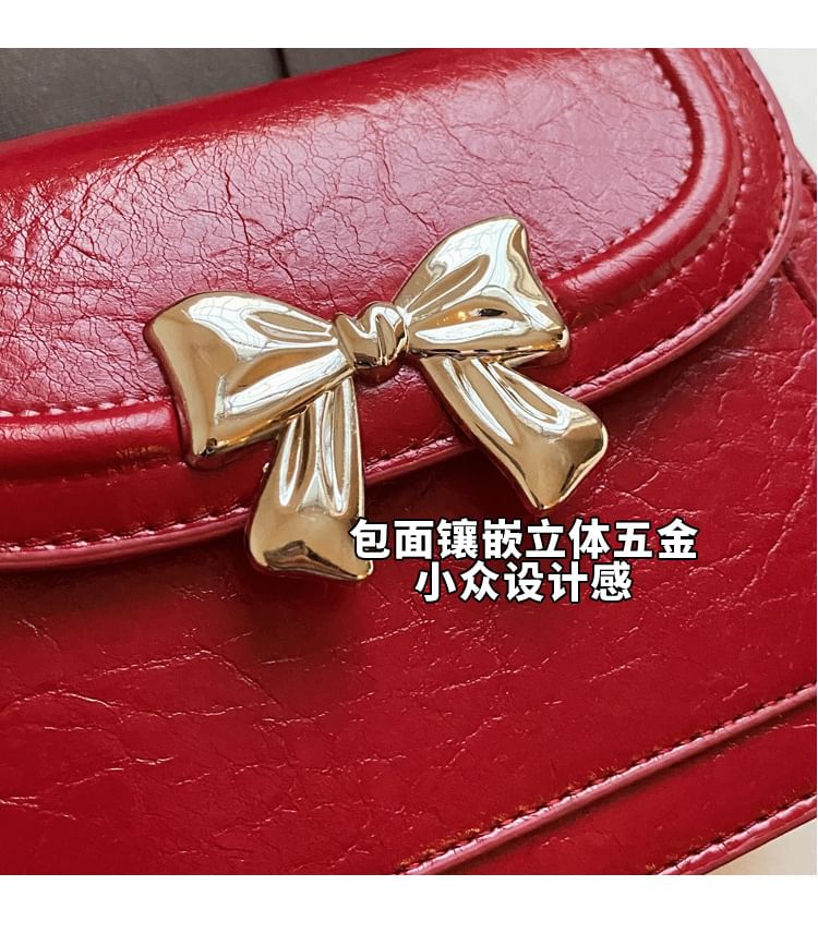 Bag Flap Accent Bow Crossbody
