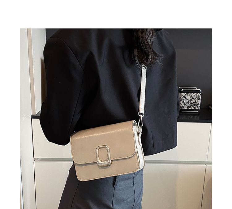 Leather Crossbody Faux Bag Flap