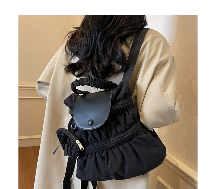 Textile Plain Backpack