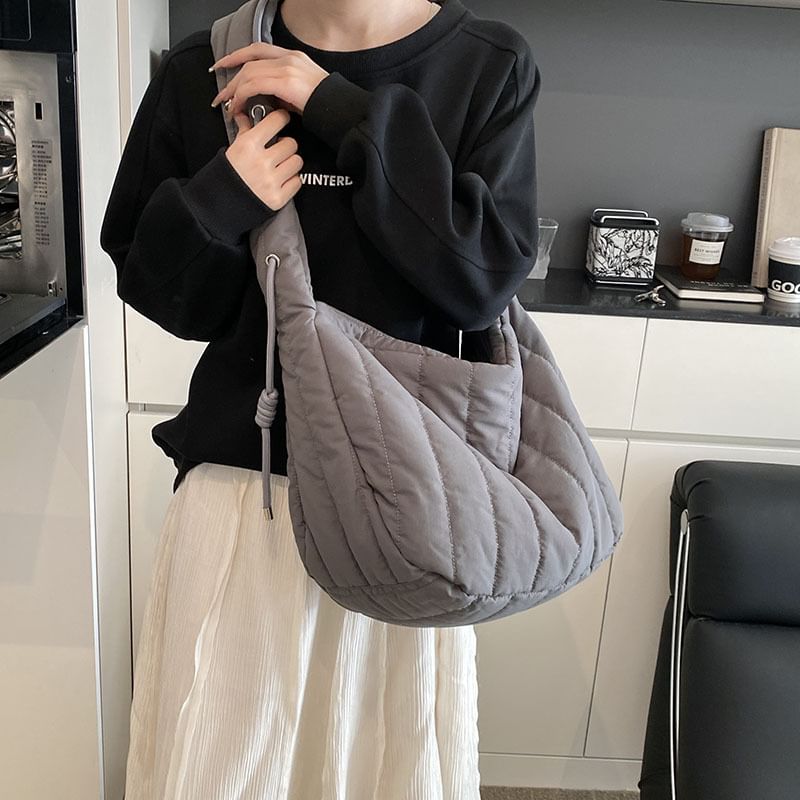 Quilted Bag Plain Shoulder