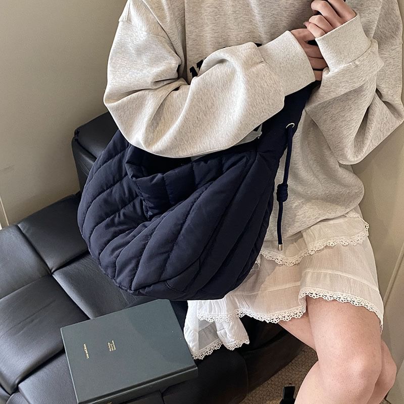 Quilted Bag Plain Shoulder