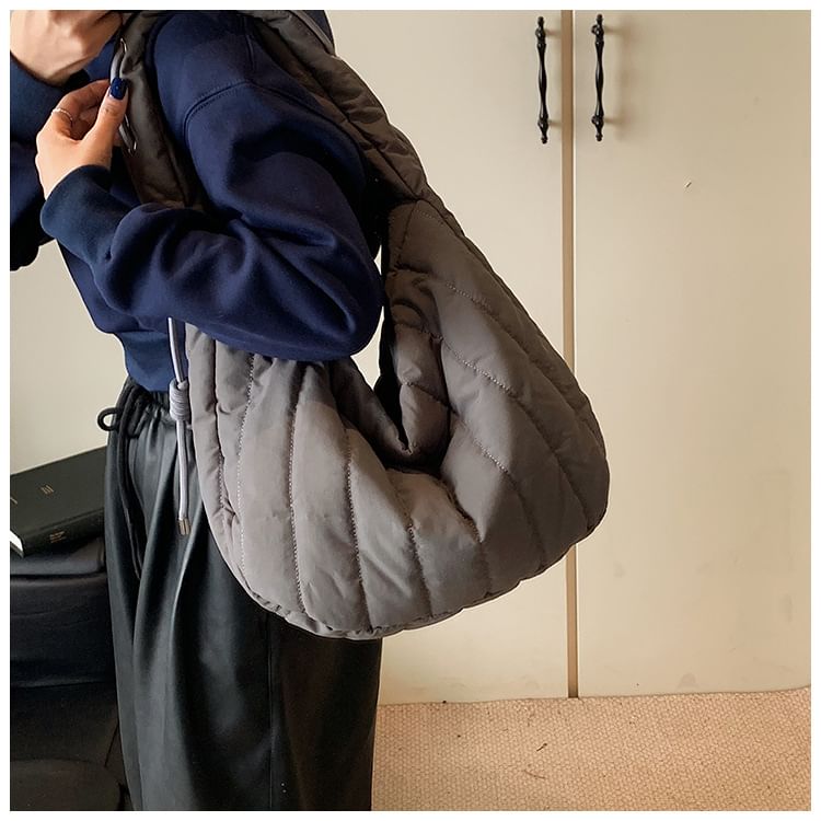 Quilted Bag Plain Shoulder