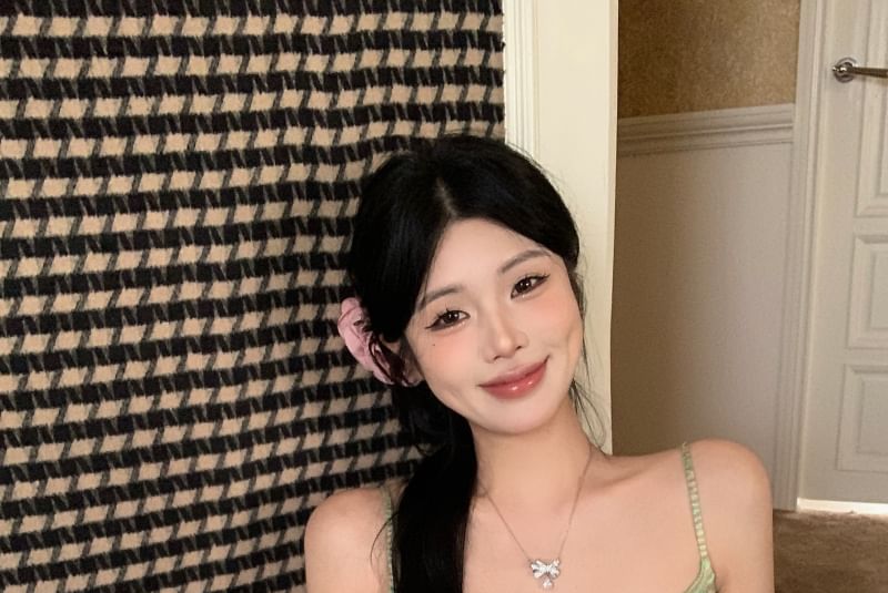 Knit Skirt Pencil Melange Rise Camisole High / Top Maxi