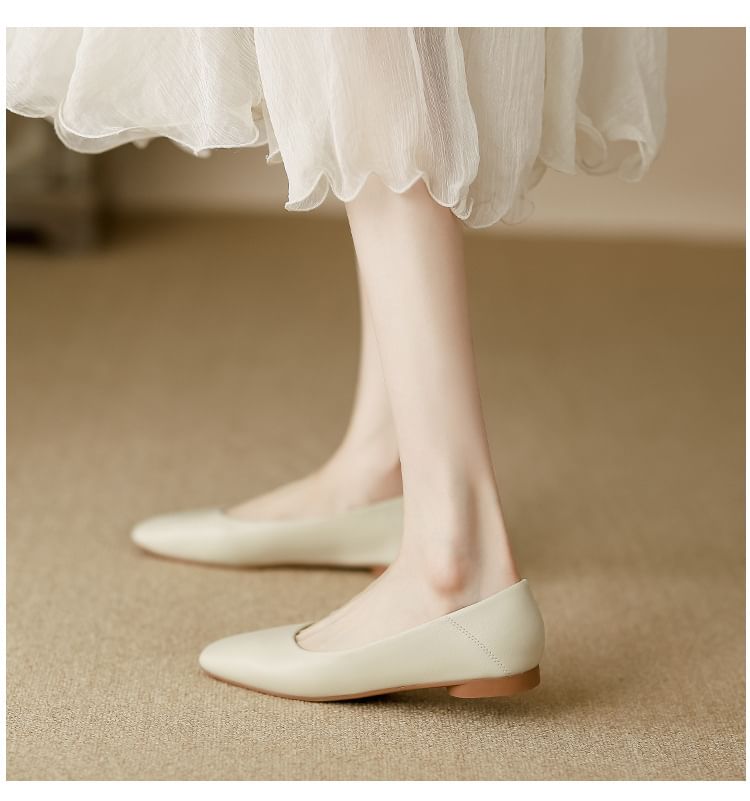 Square-Toe Flats