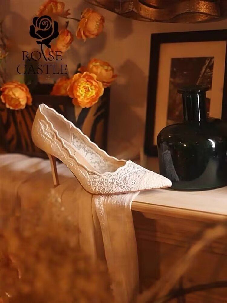 Lace Pumps Stiletto Heel