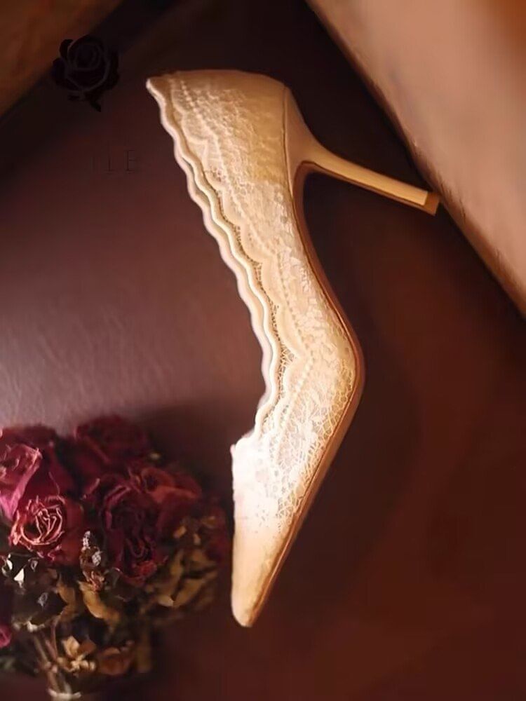 Lace Pumps Stiletto Heel