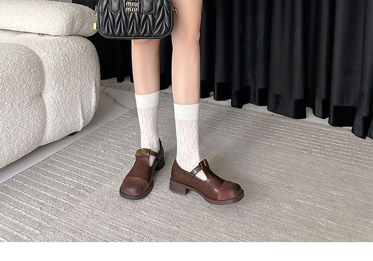 Cap Jane Block Mary Toe Pumps Heel