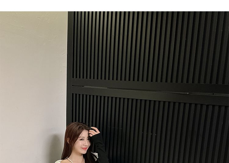 Mary Heel Contrast Pumps Block Jane Trim