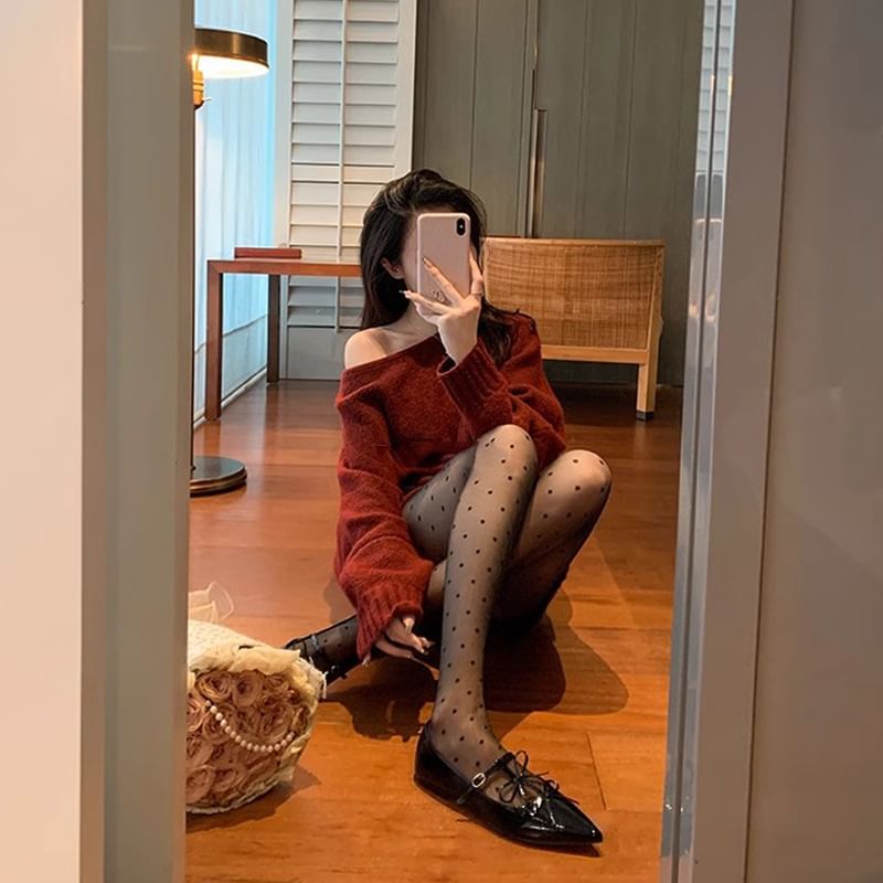 Pointed Jane Flats Bow Mary