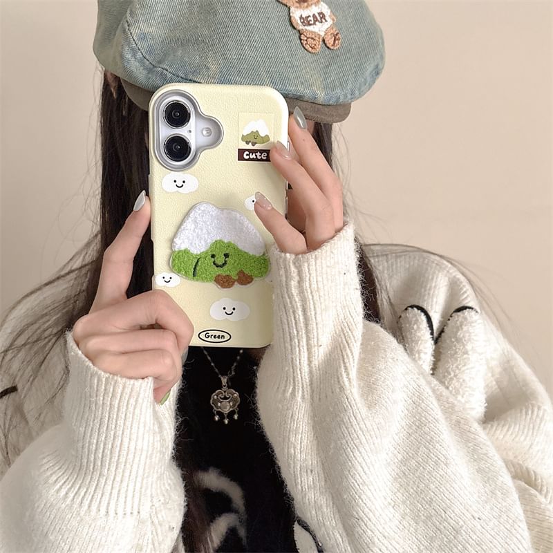 Embroidered Mountain Case Phone