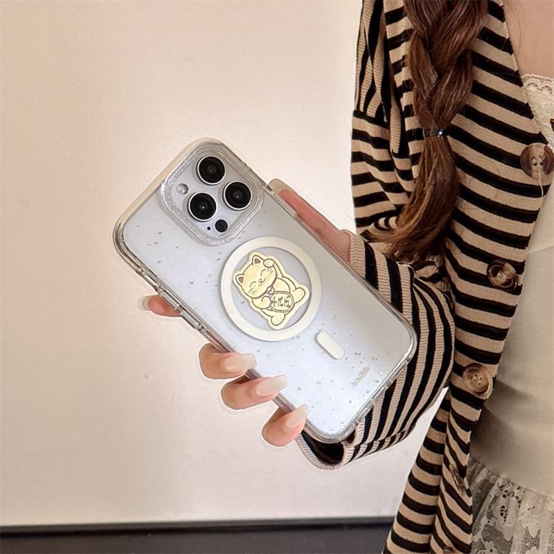 MagSafe) Magnetic Phone Case with (Compatible Cat Lucky