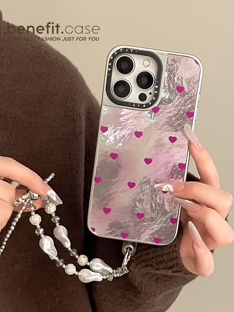 Set / Heart Phone Case Strap