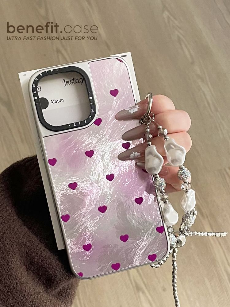Set / Heart Phone Case Strap