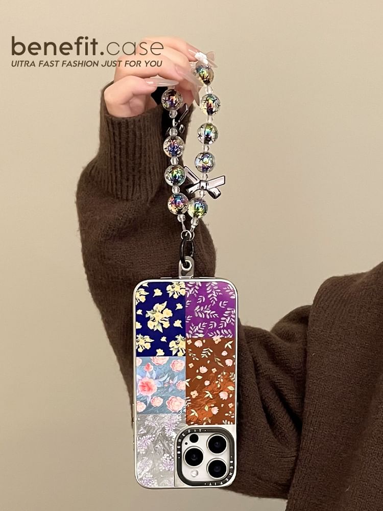 Case Strap Floral Set Phone /