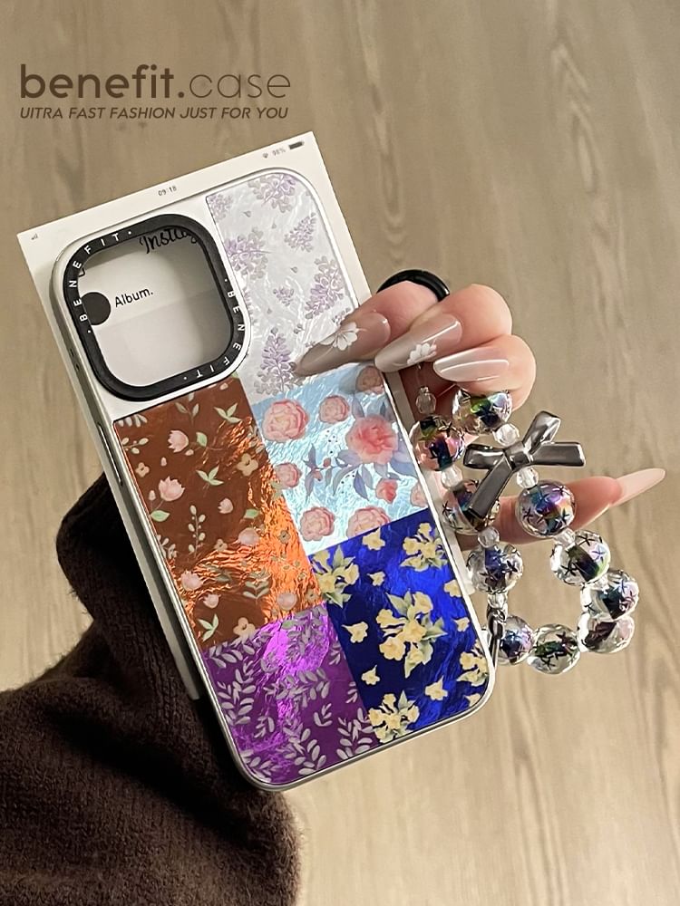 Case Strap Floral Set Phone /
