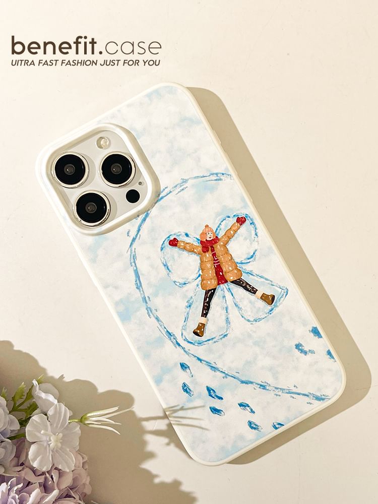 Couple Matching Phone Case Snow