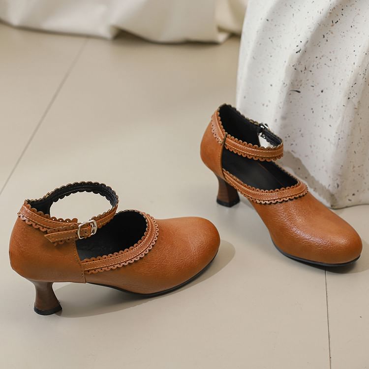 Heel Mary Plain Jane Low Pumps