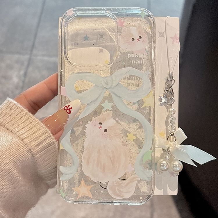Phone Ribbon Cat Case