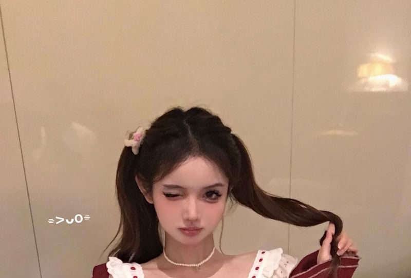 / Plaid Sleeveless Cardigan Waist Floral Ruffle Mini Striped Print Panel High Top A-Line Skirt Bow