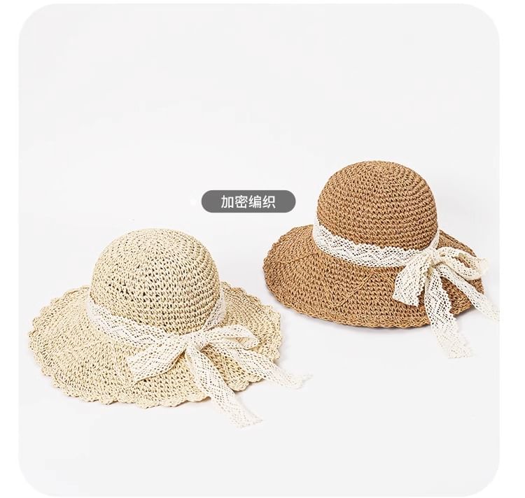 Bow Hat Sun Straw
