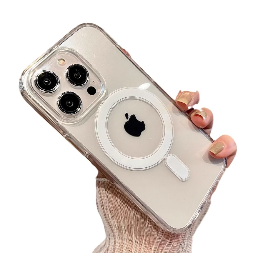 MagSafe) Magnetic Phone Transparent Case (Compatible with