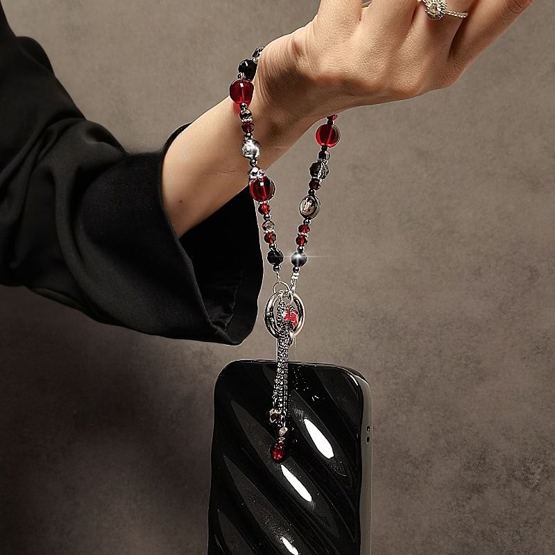 Phone Bow Crystal Faux Strap