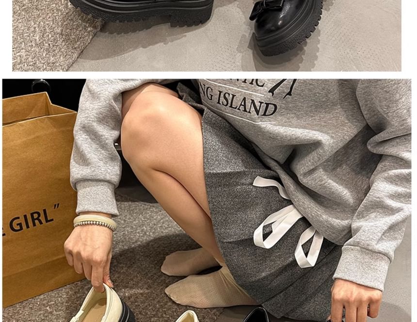 Bow Frill Mary Platform Shoes Jane