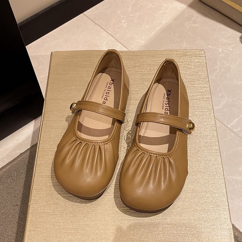 Ruched Jane Flats Mary