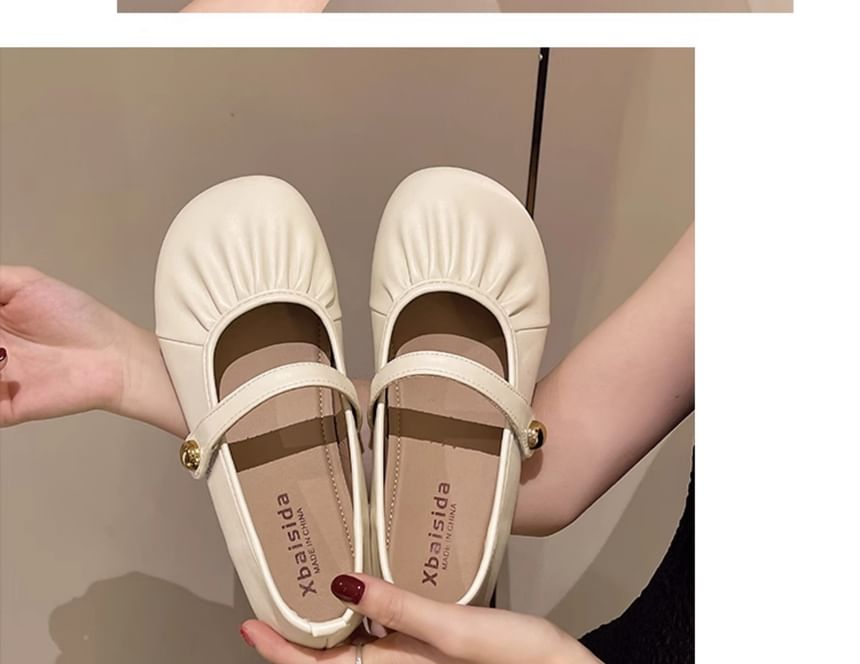 Ruched Jane Flats Mary