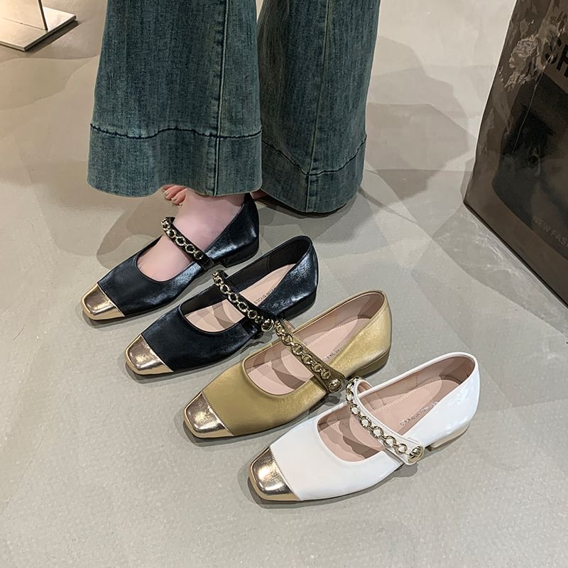 Toe Jane Square Cap Mary Pumps