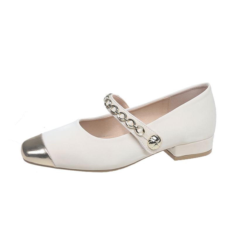 Toe Jane Square Cap Mary Pumps