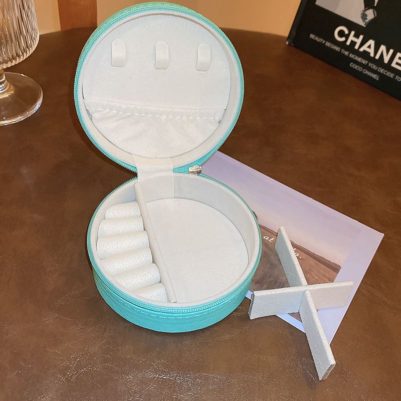 Box Round Storage Plain Jewelry