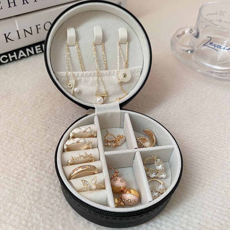 Box Round Storage Plain Jewelry