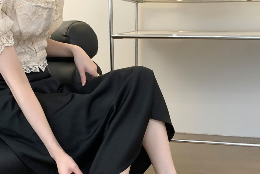 D'Orsay Chunky Pumps Toe Rhinestone Accent Heel Pointed