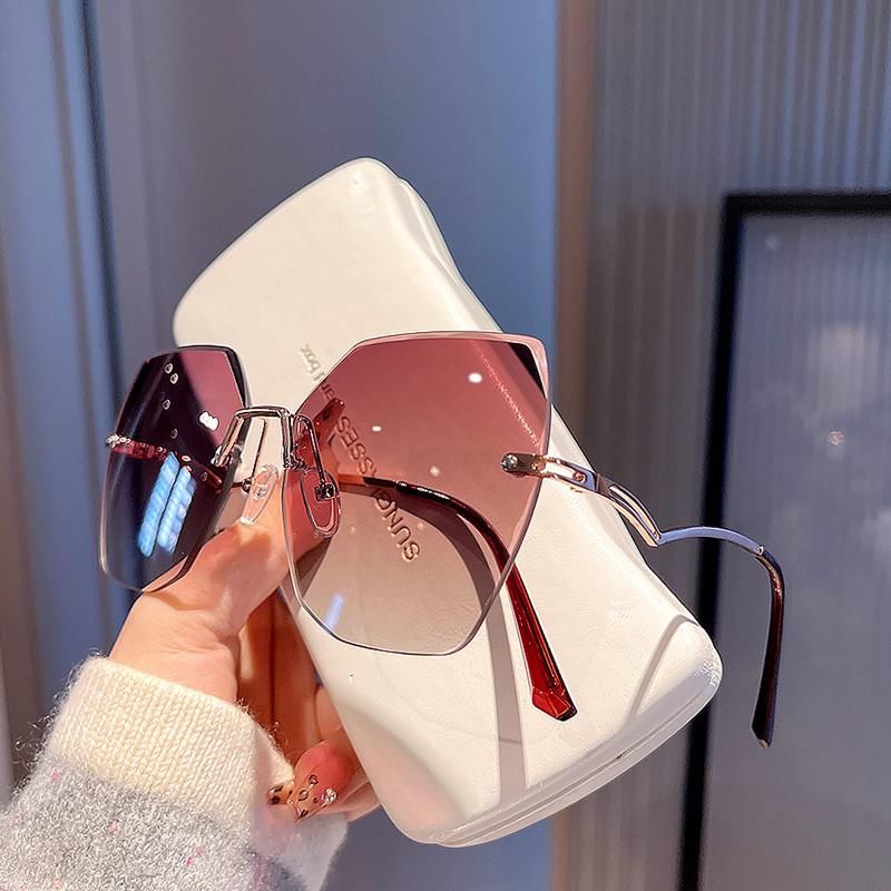 Frameless Sunglasses Geometric