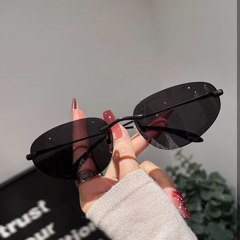 Frameless Retro Sunglasses