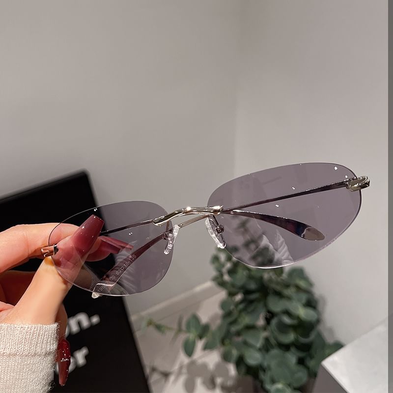 Frameless Retro Sunglasses