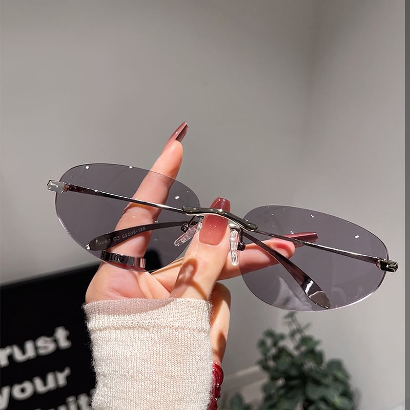 Frameless Retro Sunglasses