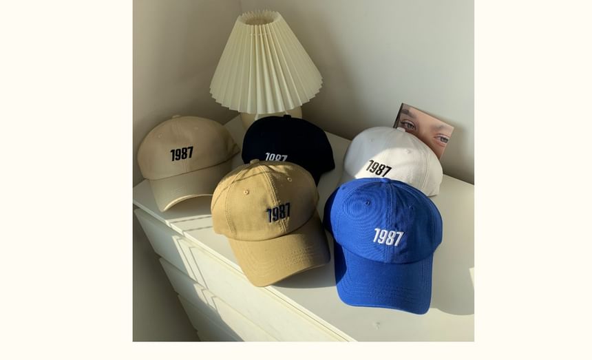 Baseball Number Embroidered Cap