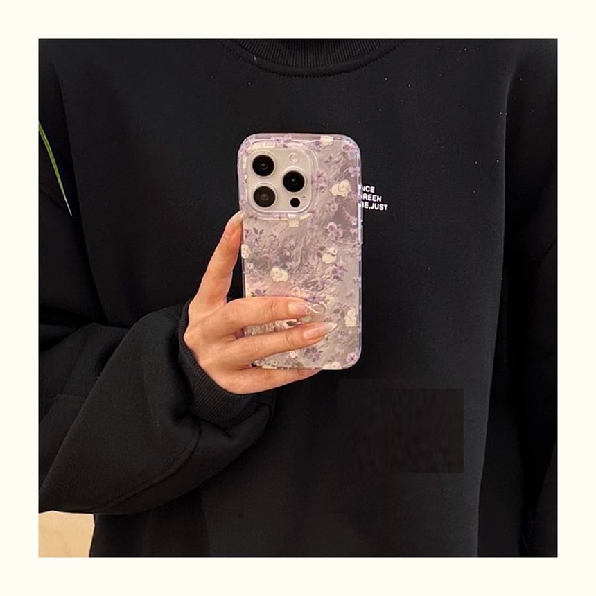 Phone Strap Case with Floral
