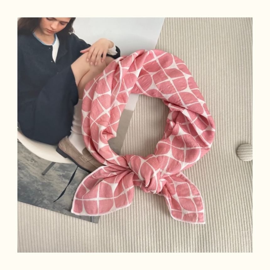 Print Scarf Floral Square