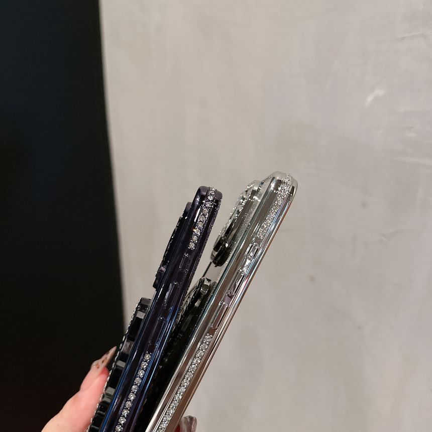 Case Embellished Stand Phone Butterfly