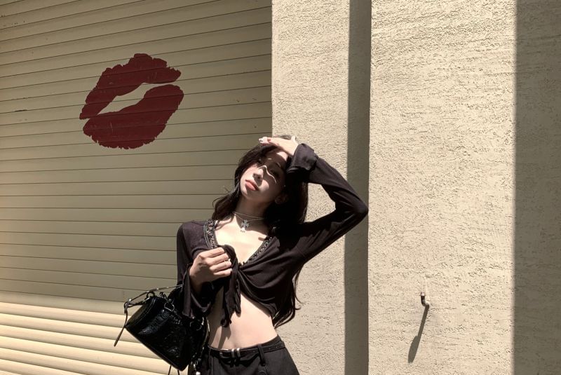 Pants Skirt Overlay Flared High Waist Plain