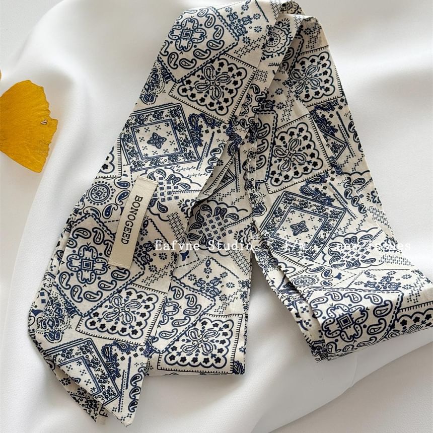 Hair Patterned Scarf Tie