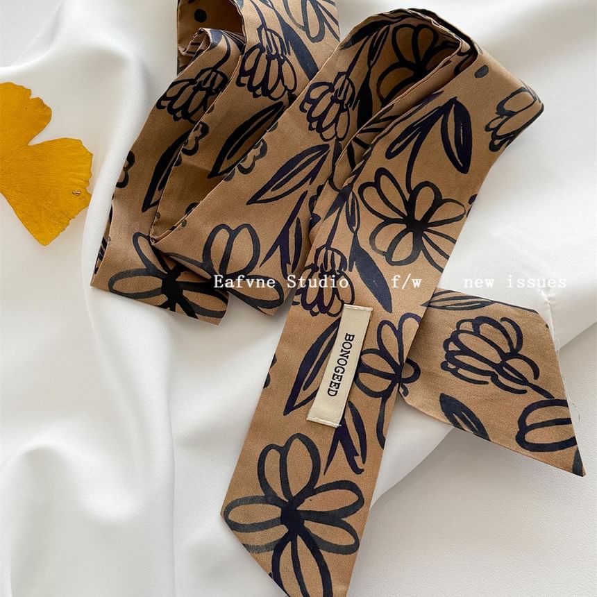Hair Patterned Scarf Tie