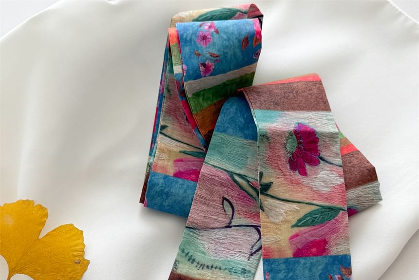 Hair Patterned Scarf Tie