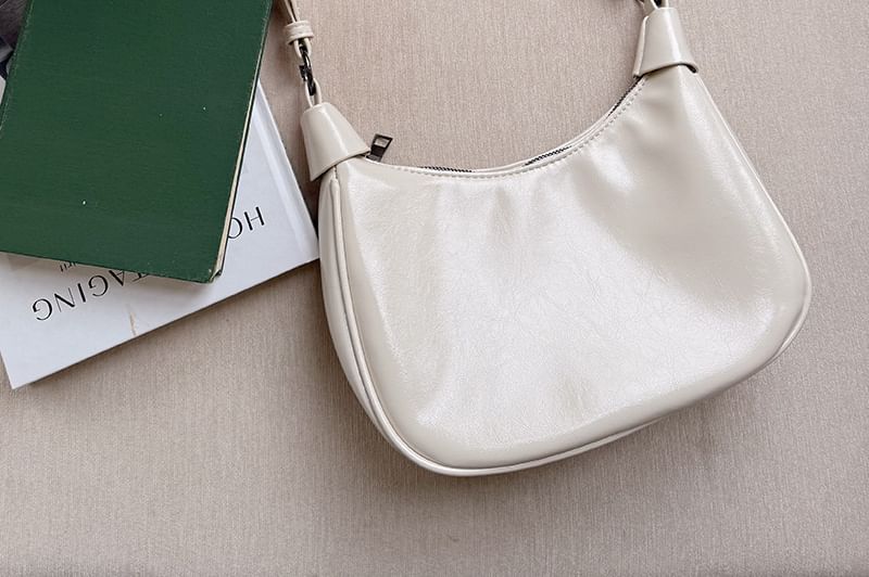 Leather Shoulder Faux Plain Bag