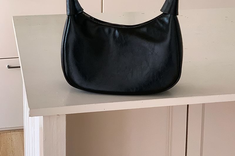 Leather Shoulder Faux Plain Bag
