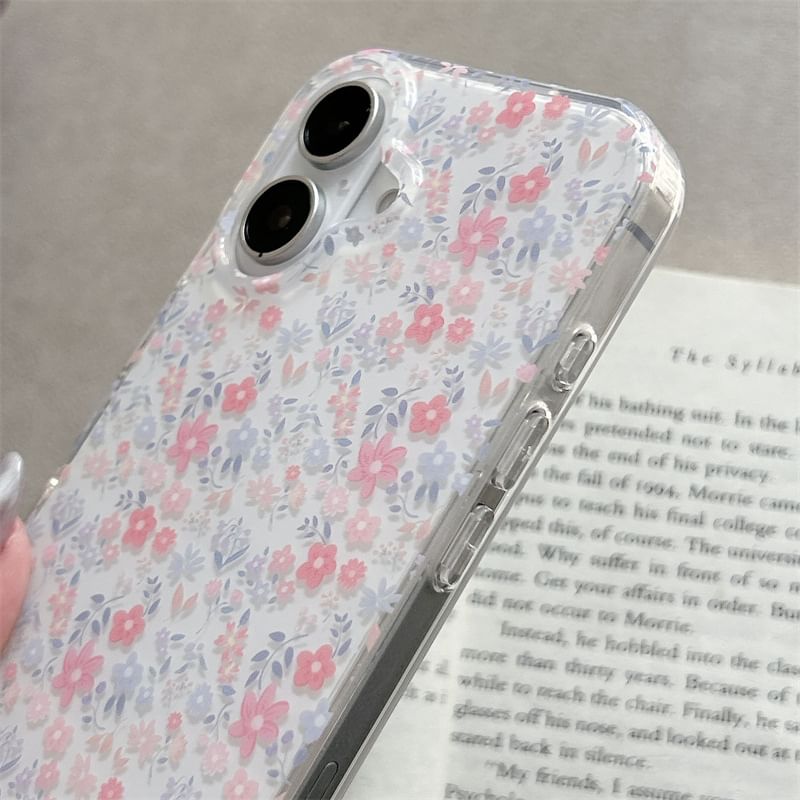 / Set Strap Phone Floral Case