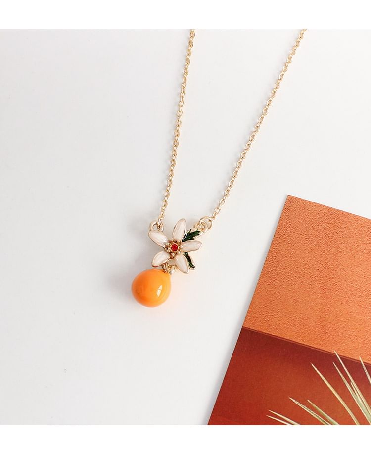 Earring Clip-On / Flower Drop Rhinestone